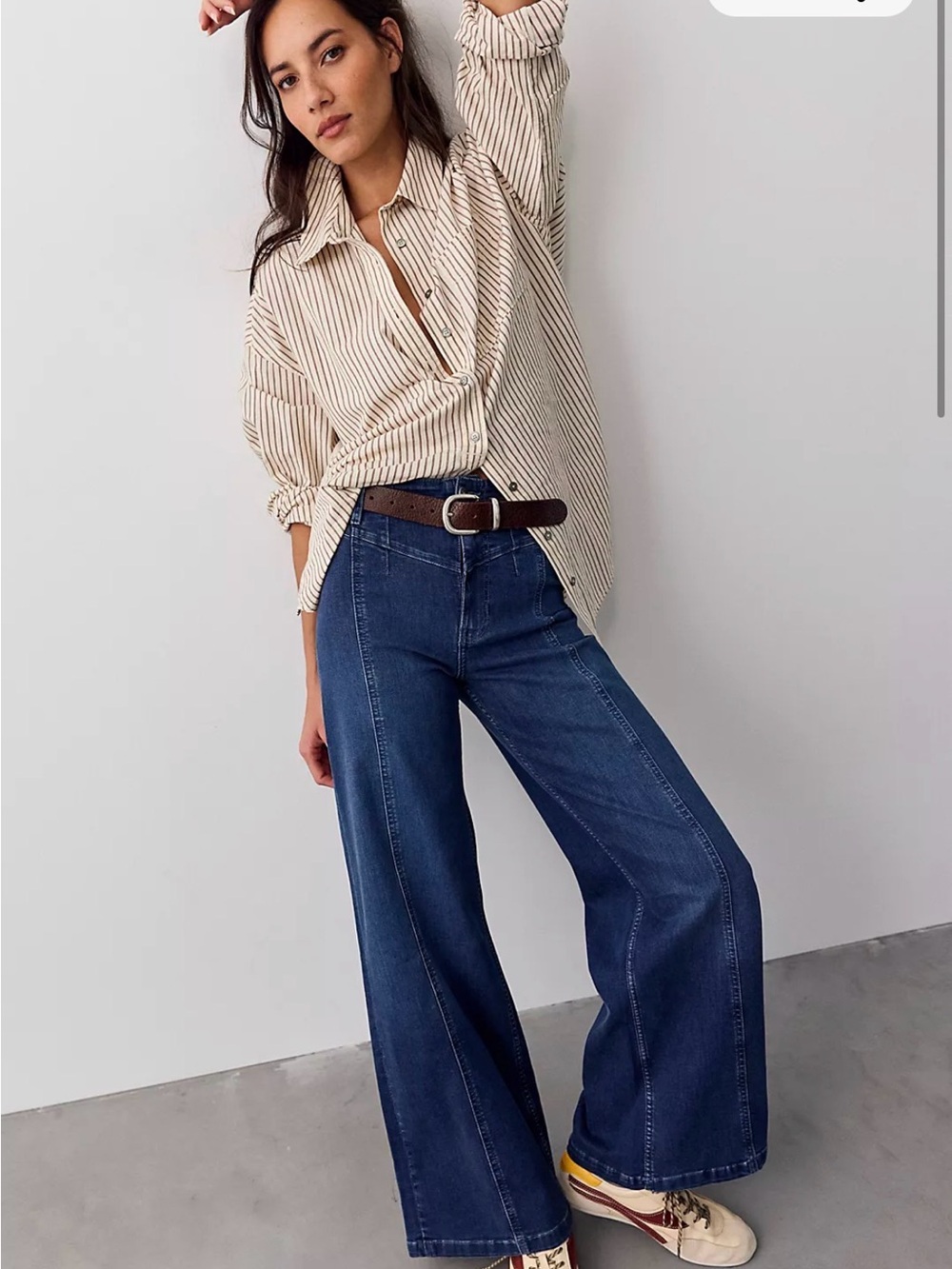 Free People We The Free Libra Wide Leg Jean Size 29